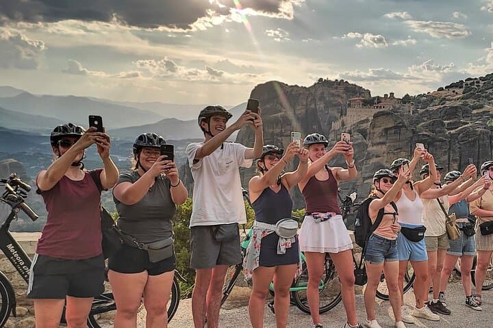 Meteora Sunset E-Bike Tour: Evening Ride Among Cliffside Monasteries
