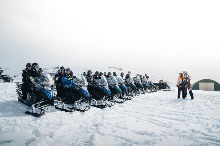 Golden Circle and Langjökull Snowmobiling: Private Day Trip from Reykjavík
