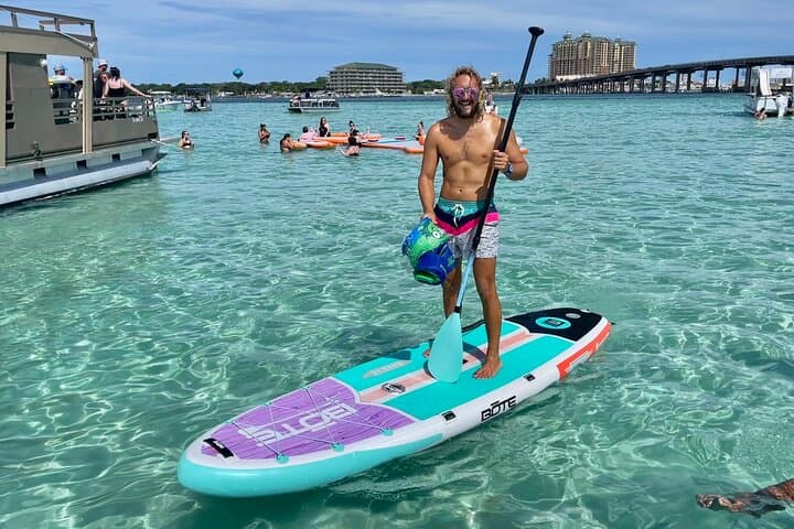Private Destin Pontoon Charter to Crab Island — Snorkel, Dolphin Watch & Harbor Tour photo 6