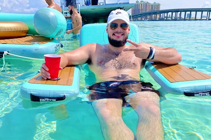 Private Destin Pontoon Charter to Crab Island — Snorkel, Dolphin Watch & Harbor Tour photo 5