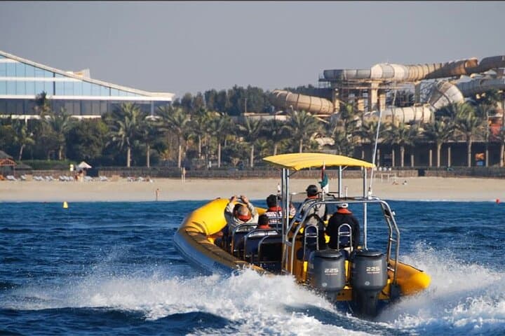 High-Speed Yellow Boat Tour of Dubai Marina & Palm Jumeirah photo 2