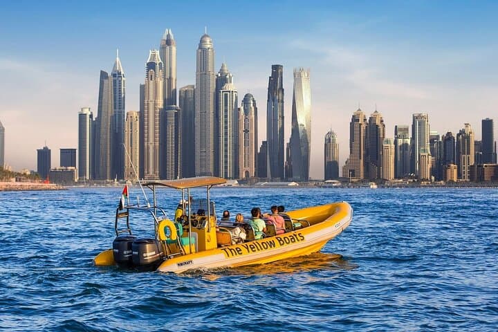 High-Speed Yellow Boat Tour of Dubai Marina & Palm Jumeirah photo 3