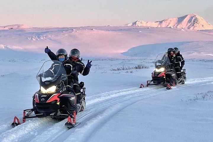 Lake Mývatn Snowmobile Tour: Frozen-Lake Rides & Volcanic Scenery photo 1