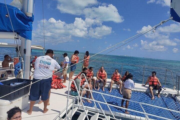 Isla Mujeres Party Catamaran: Snorkel, Buffet & Sunset Cruise from Cancun photo 4
