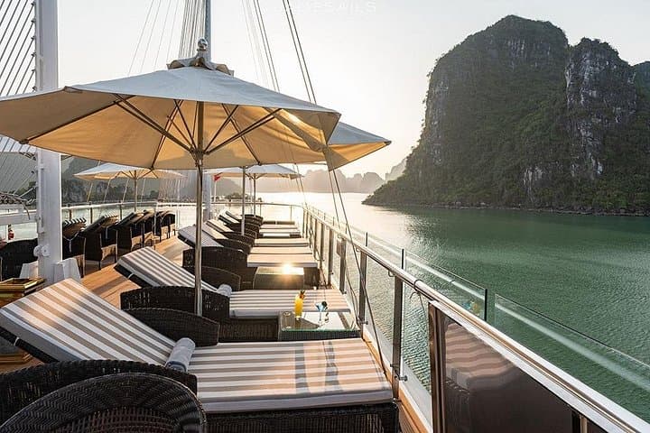 Luxury Day Cruise from Hanoi to Halong & Lan Ha Bay — VIP Full-Day Experience photo 1