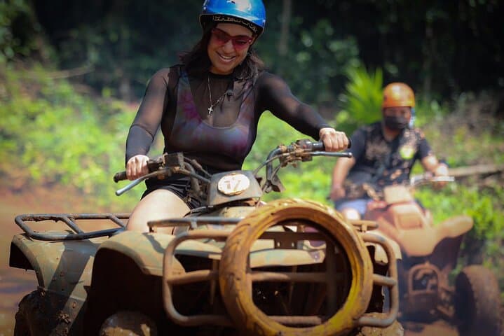 Cancun ATV Jungle, Zipline & Cenote Combo with Nightclub and Airport Lounge photo 4