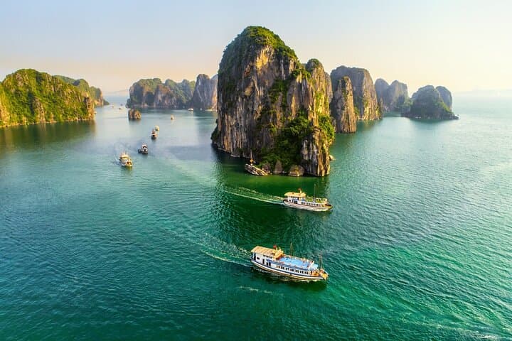 Ha Long Bay Day Tour: Kayak, Titov Island & Sung Sot Cave from Tuan Chau photo 3