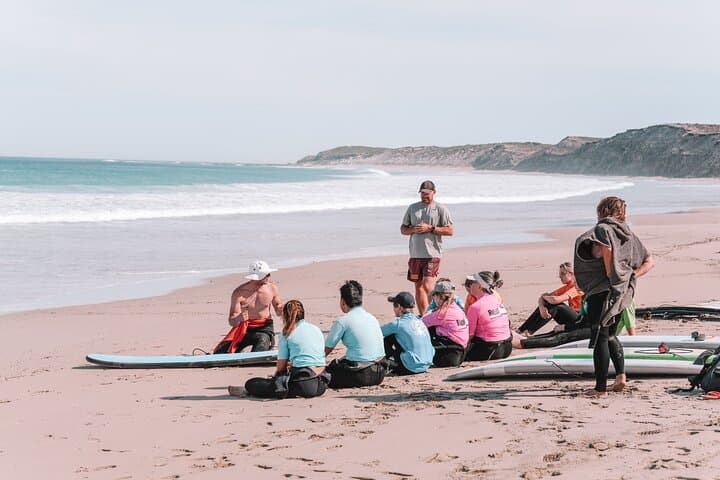 Group Surf Lesson at Corny Point: Learn to Ride Yorke Peninsula Waves