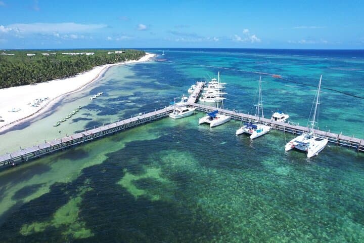 Half-Day Nude Catamaran Cruise to Maroma Beach and Mayan Reef