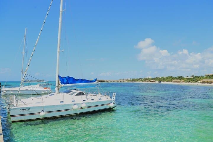 Half-Day Nude Catamaran Cruise to Maroma Beach and Mayan Reef photo 2