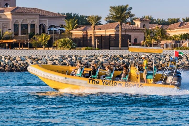 High-Speed Yellow Boat Tour of Dubai Marina & Palm Jumeirah photo 4