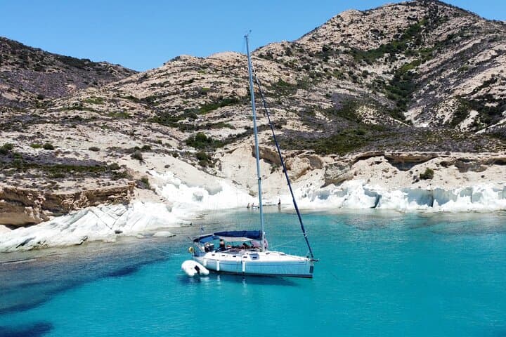 Kleftiko & Poliegos Day Cruise: Milos Round-Trip with Lunch and Open Bar