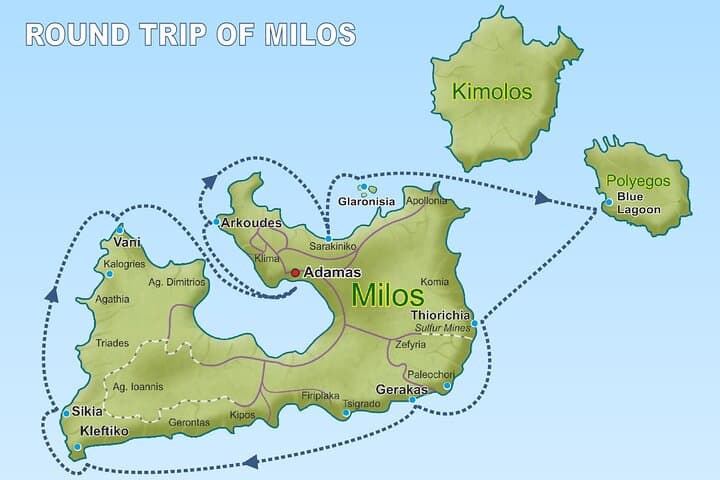 Kleftiko & Poliegos Day Cruise: Milos Round-Trip with Lunch and Open Bar photo 2