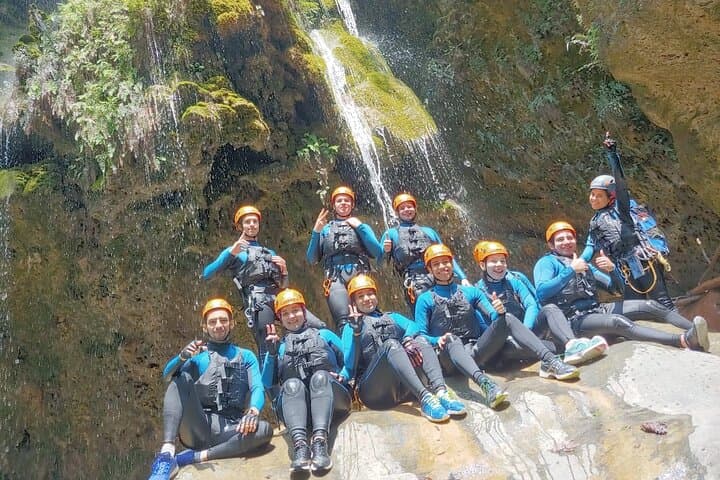 Matacanes Canyon Canyoning: Rappels, Natural Slides & River Jumps from Monterrey
