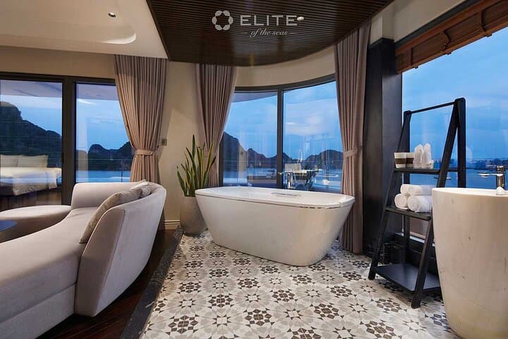 Terrace-Suite Luxury Overnight Cruise in Halong Bay — 2-Day Halong & Lan Ha Bay Escape