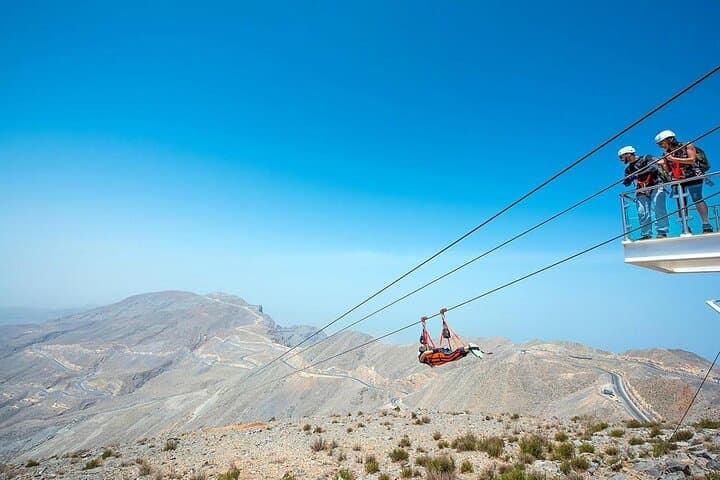 Jebel Jais World's Longest Zipline: 2.83 km Flight from Dubai