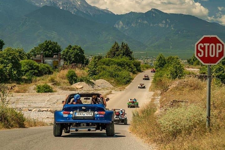 Private Buggy Tour of Mount Olympus: Drive to Monastery, Waterfalls & Seaside Lunch