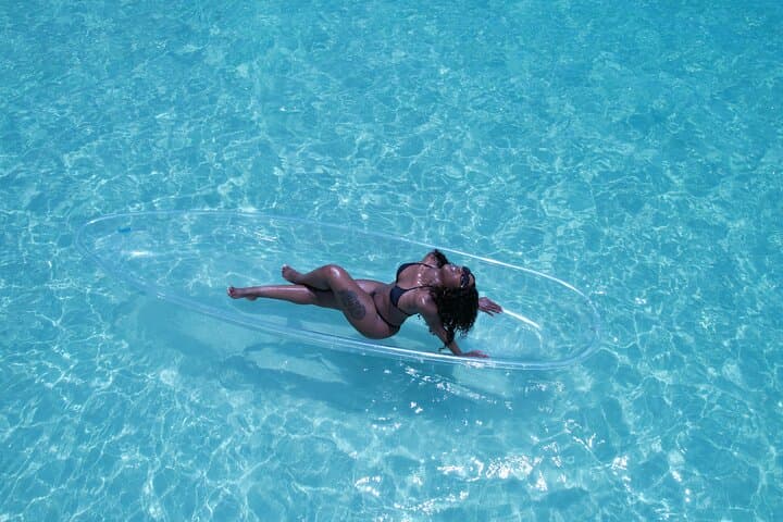 Clear Kayak Drone Photoshoot Montego Bay — Crystal-Hull Video Sessions on the Caribbean photo 5