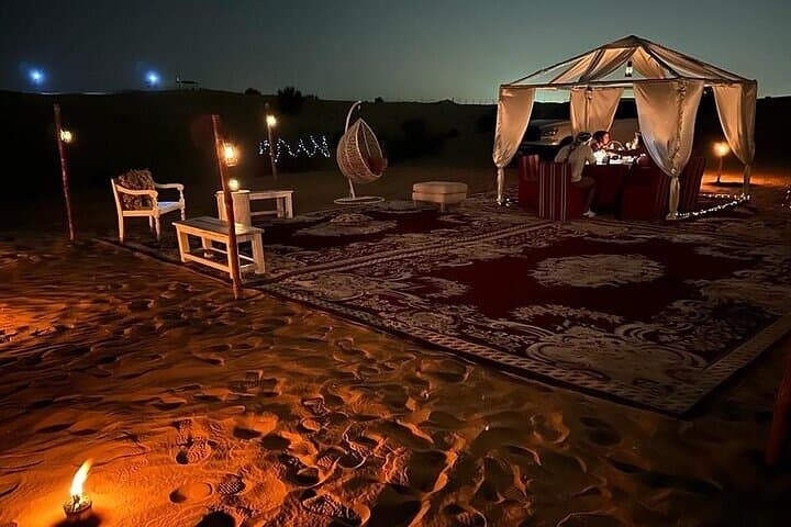 Private Desert Dinner & Dune Safari with Camel Ride and Sand Boarding in Dubai photo 4