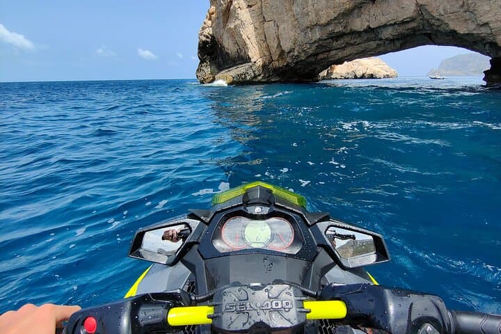 Jet Ski to Es Vedrà: Private San Antonio Excursion to Cala Bassa & Atlantis photo 2