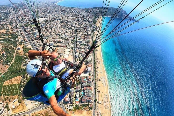 Tandem Paragliding Over Alanya — Cleopatra Beach Flight with Licensed Pilots photo 5
