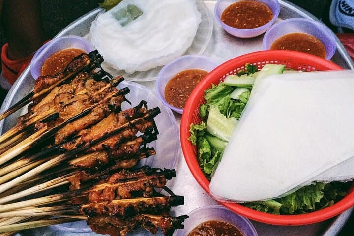 Hoi An Vespa Food Tour: Night Street-Food Ride & Thu Bon Lantern Cruise photo 6