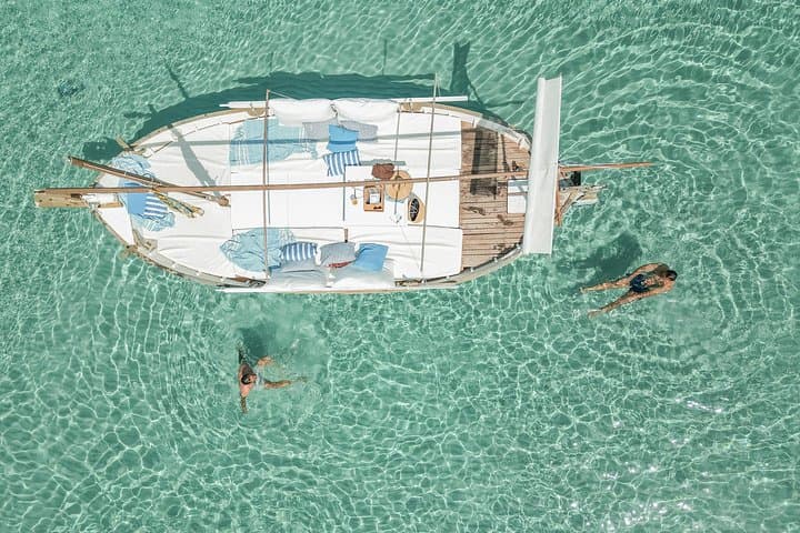 Sunset Llaüt Cruise to Cala Conta with Cava — Private 2-Hour Ibiza Boat Tour photo 2