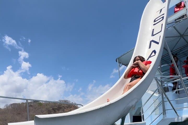 Guanacaste Catamaran Snorkel Adventure from Playa Flamingo: Dolphins, Reefs & Waterslides photo 3