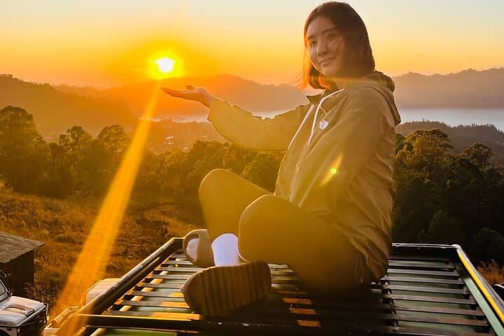 Mount Batur Jeep Sunrise Tour: Black Lava Fields, Black Sand & Hot Springs photo 1