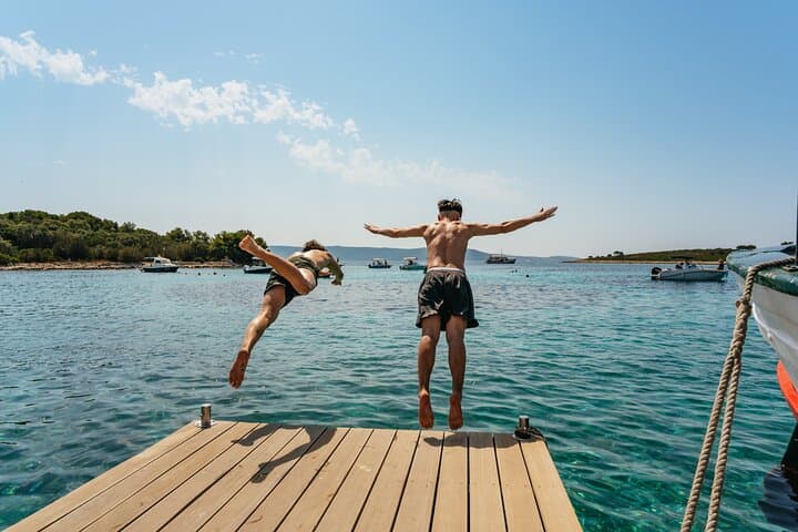 Blue Lagoon Speedboat Tour from Split — Trogir, Šolta & Swimming Stops
