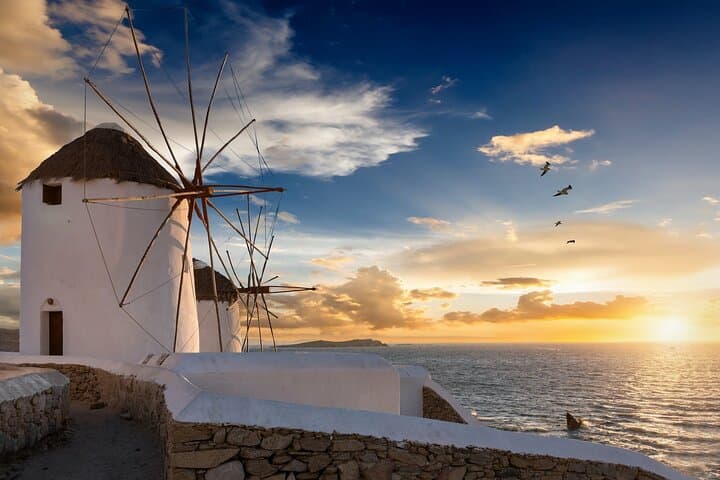 Private Full-Day Mykonos Tour from Athens — Windmills, Beaches & Petros photo 6