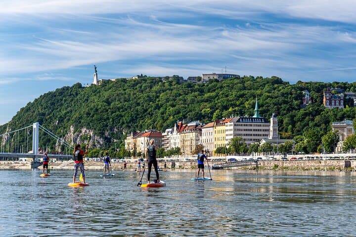 Sunset SUP on the Danube: Római-part to Budapest City Center