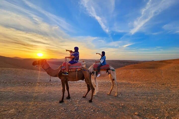 Sunset Camel Ride in Agafay Desert — Marrakech Day Trip & Practical Tips
