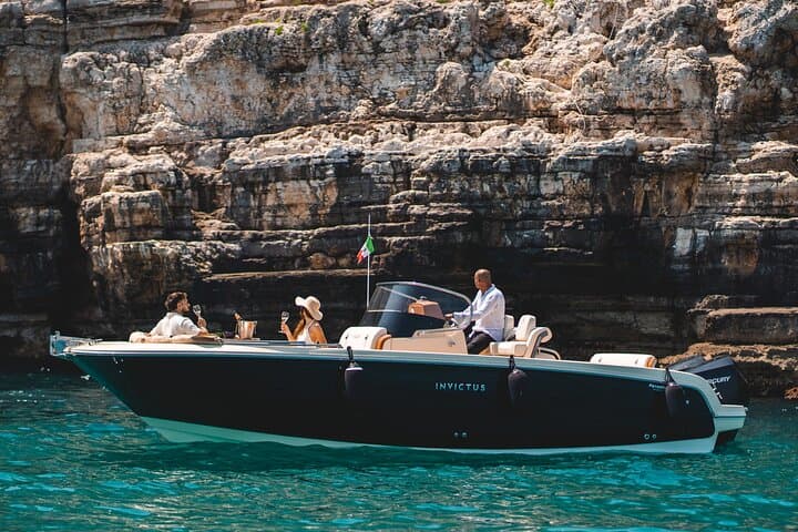 Champagne Cave Cruise in Polignano a Mare — Private 2‑Hour Speedboat Tour