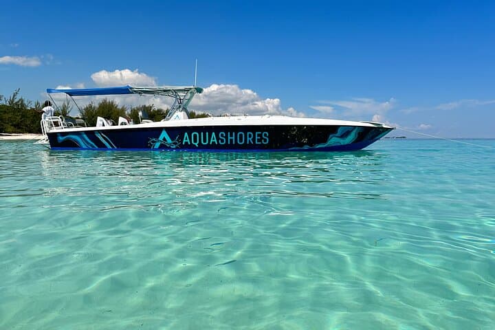 Nassau Island-Hopping by 45ft Powerboat: Snorkel Turtles, Sandy Cay & Beach Bar Lunch