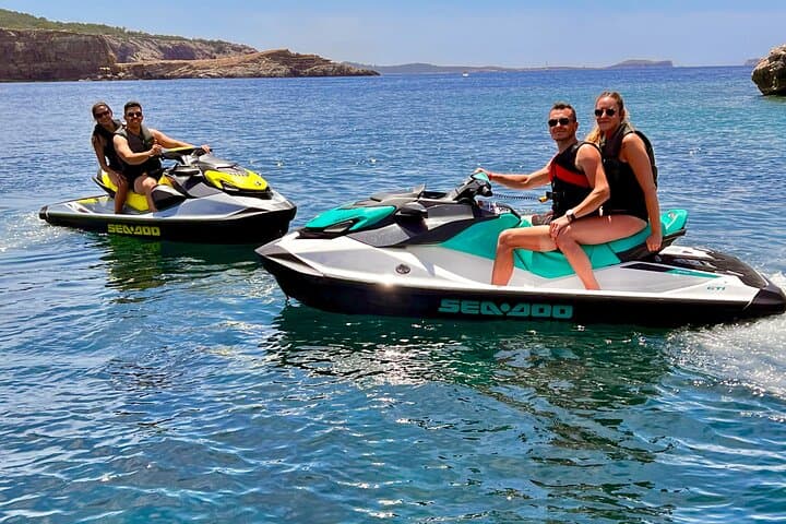 Jet Ski to Es Vedrà: Private San Antonio Excursion to Cala Bassa & Atlantis photo 3