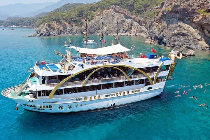 Mega Star Party Boat Cruise from Antalya: Phaselis, Cennet & Foam Party photo 2
