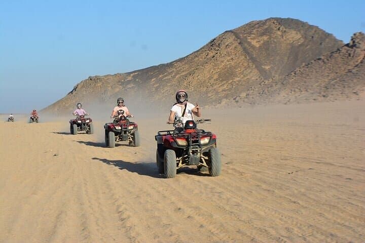 Hurghada Quad Safari: 3-Hour Private Desert Adventure with Bedouin Visit