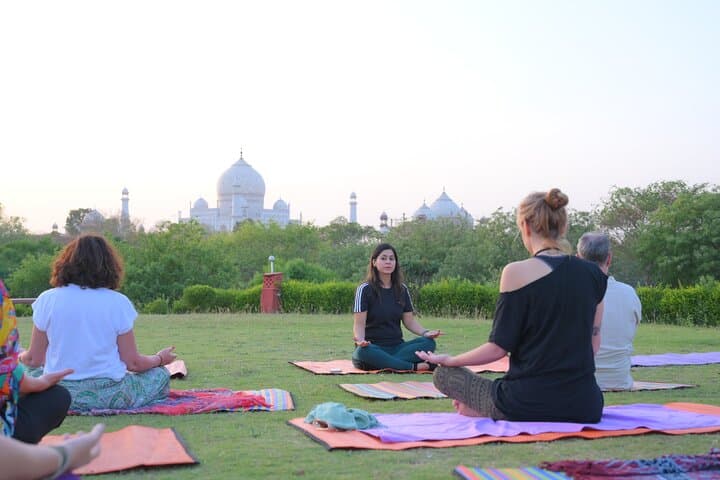 Sunrise Yoga with the Taj Mahal: Mindful Practice Over the Yamuna photo 2