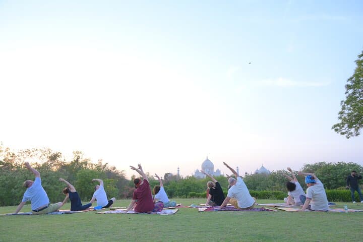 Sunrise Yoga with the Taj Mahal: Mindful Practice Over the Yamuna photo 3