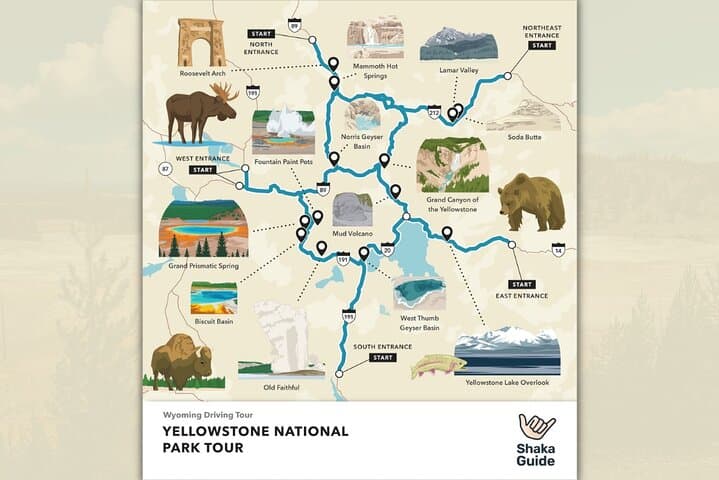 Yellowstone Self-Guided Audio Driving Tour — Geysers, Wildlife & Scenic Stops photo 4