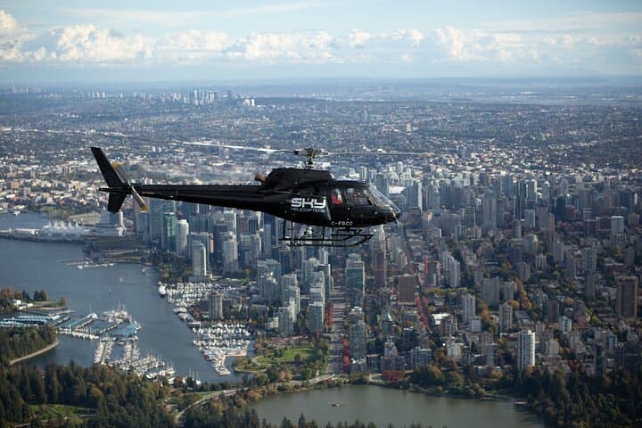 Vancouver Helicopter City Tour — Pre/Post-Cruise Aerial Flight with Hotel Pickup