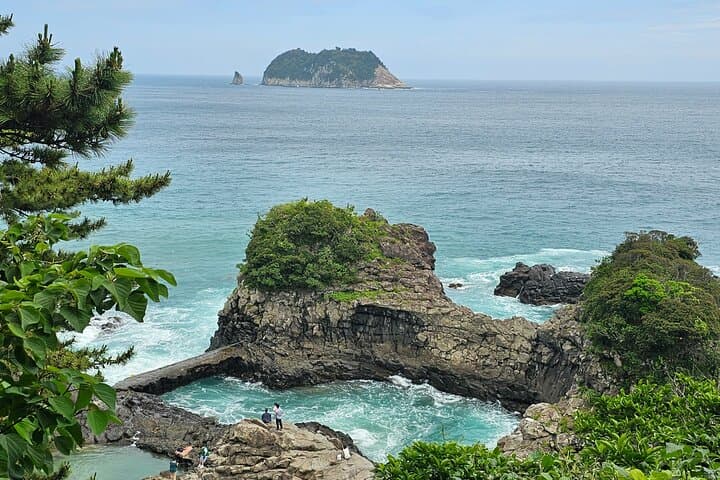 South Jeju Private Day Tour — Jeongbang Falls, Jusangjeolli & Yongmeori Coast