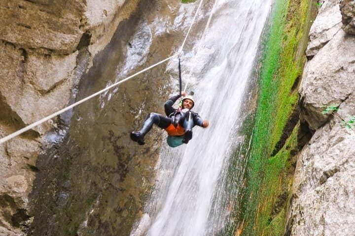 Canyoning Medjurec Canyon Montenegro — Abseil Waterfalls in Međurečki Canyon