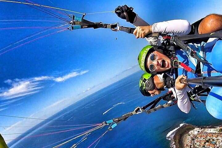 Acrobatic Tandem Paragliding Over South Tenerife: Costa Adeje Thrill Flight