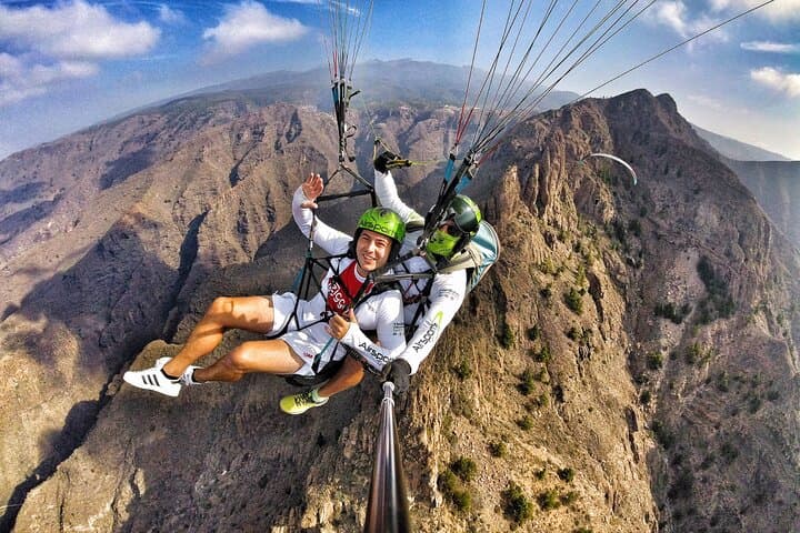 Acrobatic Tandem Paragliding Over South Tenerife: Costa Adeje Thrill Flight photo 3