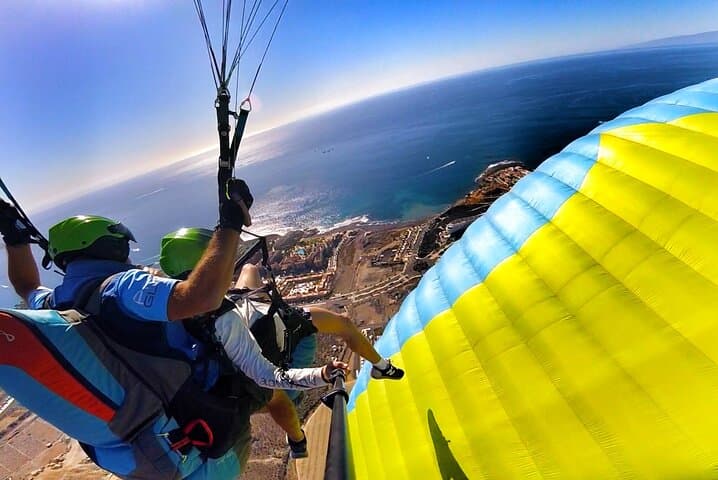 Acrobatic Tandem Paragliding Over South Tenerife: Costa Adeje Thrill Flight photo 4
