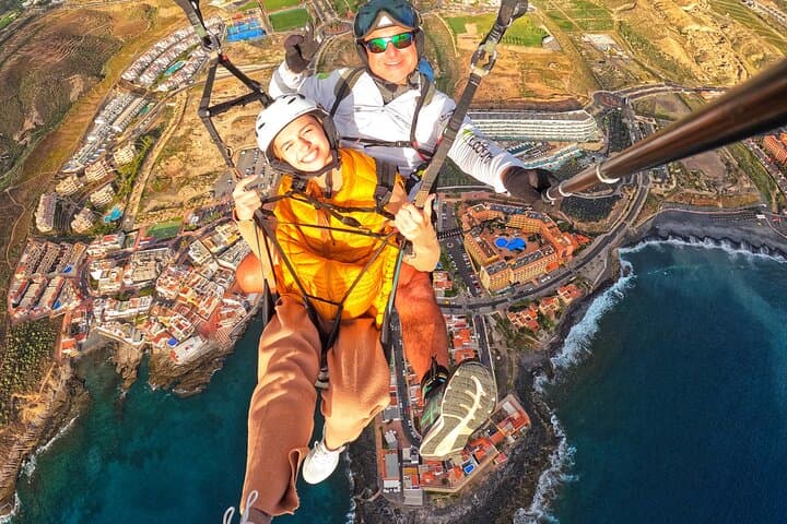 Acrobatic Tandem Paragliding Over South Tenerife: Costa Adeje Thrill Flight photo 5