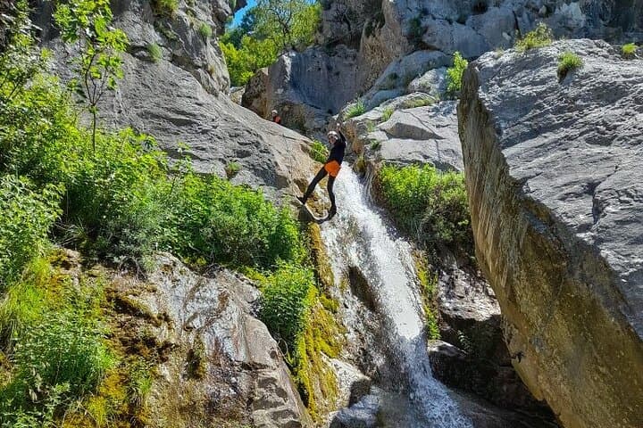 Canyoning Medjurec Canyon Montenegro — Abseil Waterfalls in Međurečki Canyon photo 2