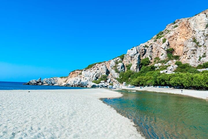 Preveli Palm Beach Day Trip from Chania — Preveli Palm Forest & River Lagoon